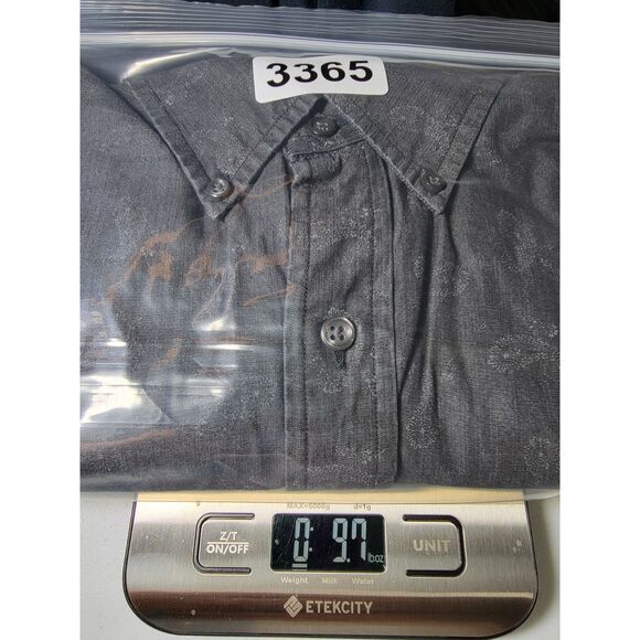 Ralph Lauren Slim Fit Paisley Grey Long Sleeve Men's Shirt - Small - Picture 8 of 8